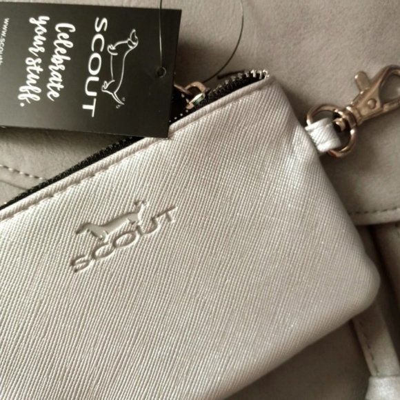 Ulta Beauty Grey Faux Leather Backpack NWT & Scout Cardholder NWT - Picture 6 of 7